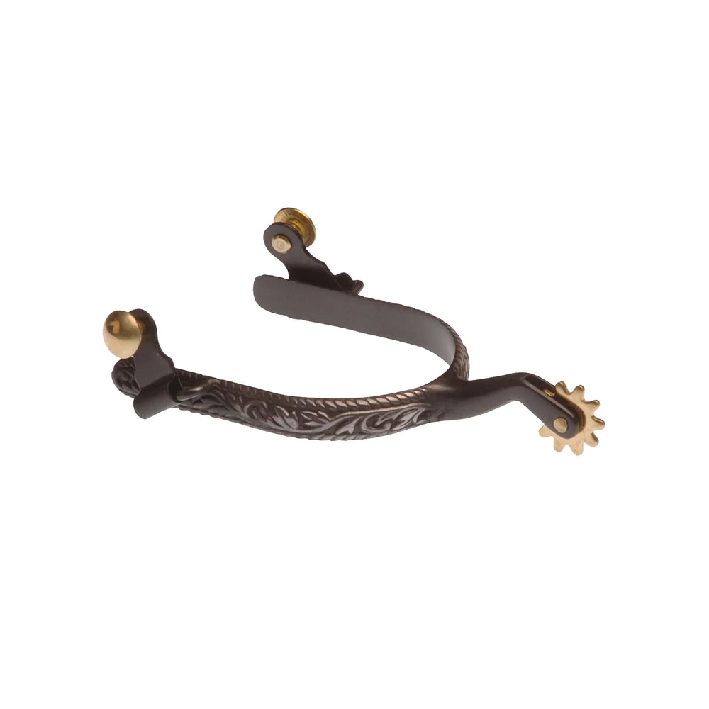 Lakota black flower spurs SR00031