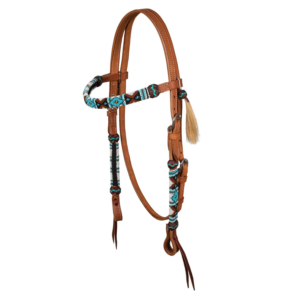 Pool's navajo pearls western bridle PLH 01009