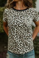 Rodeo quincy lucky lizzy leopard tee