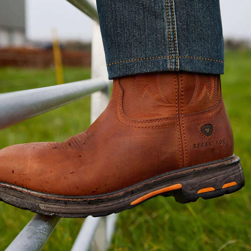 Ariat workhog Australia wide square toe steel toe work boot for men