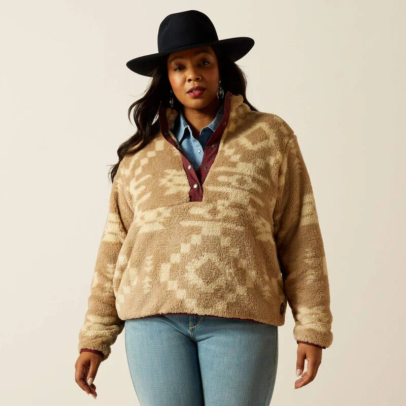 Ariat berber snap front sweatshirt for ladies