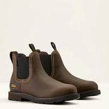 Ariat Groundbreaker chelsea waterproof soft toe work boot for men