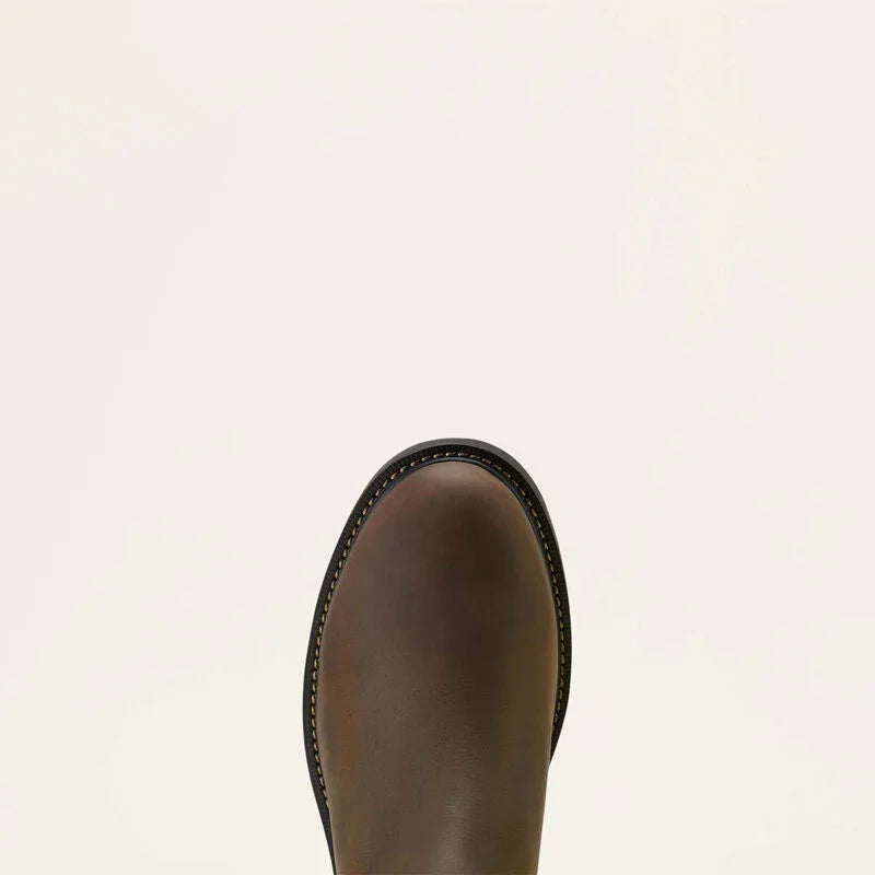Ariat Groundbreaker chelsea waterproof soft toe work boot for men