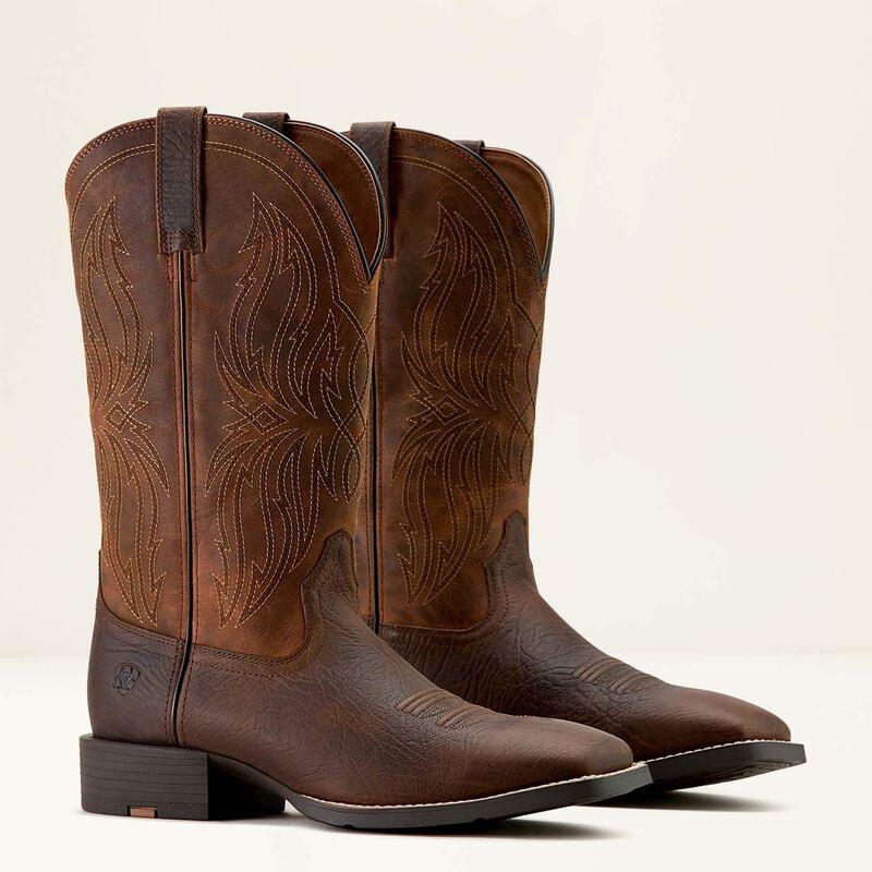 Ariat Sport Rustler wide square toe western boot for men