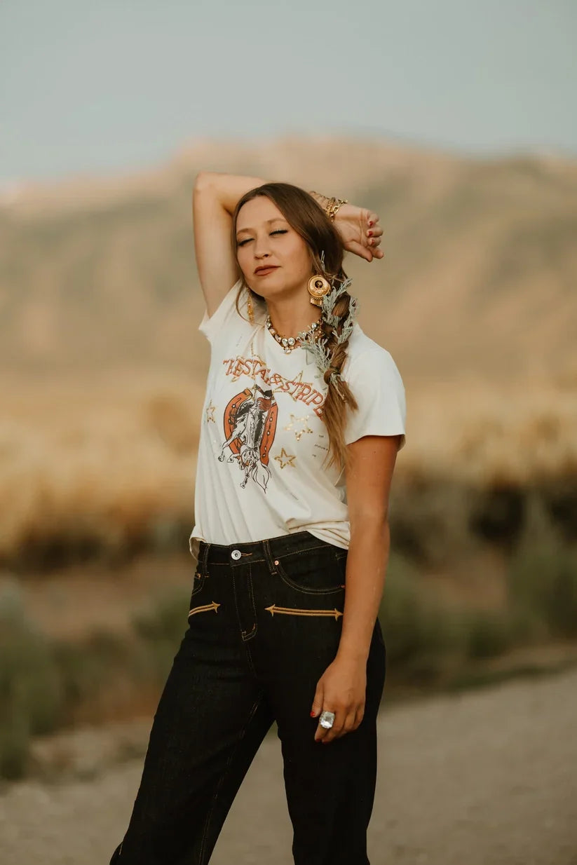 Rodeo quincy stars and stripes tee