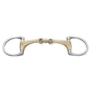 Herm. Sprenger Dynamic RS Eggbutt bit with D-shaped rings double jointed 40414