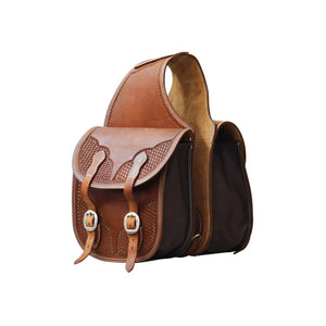 Pool's leather saddle bag basket AAC 00075