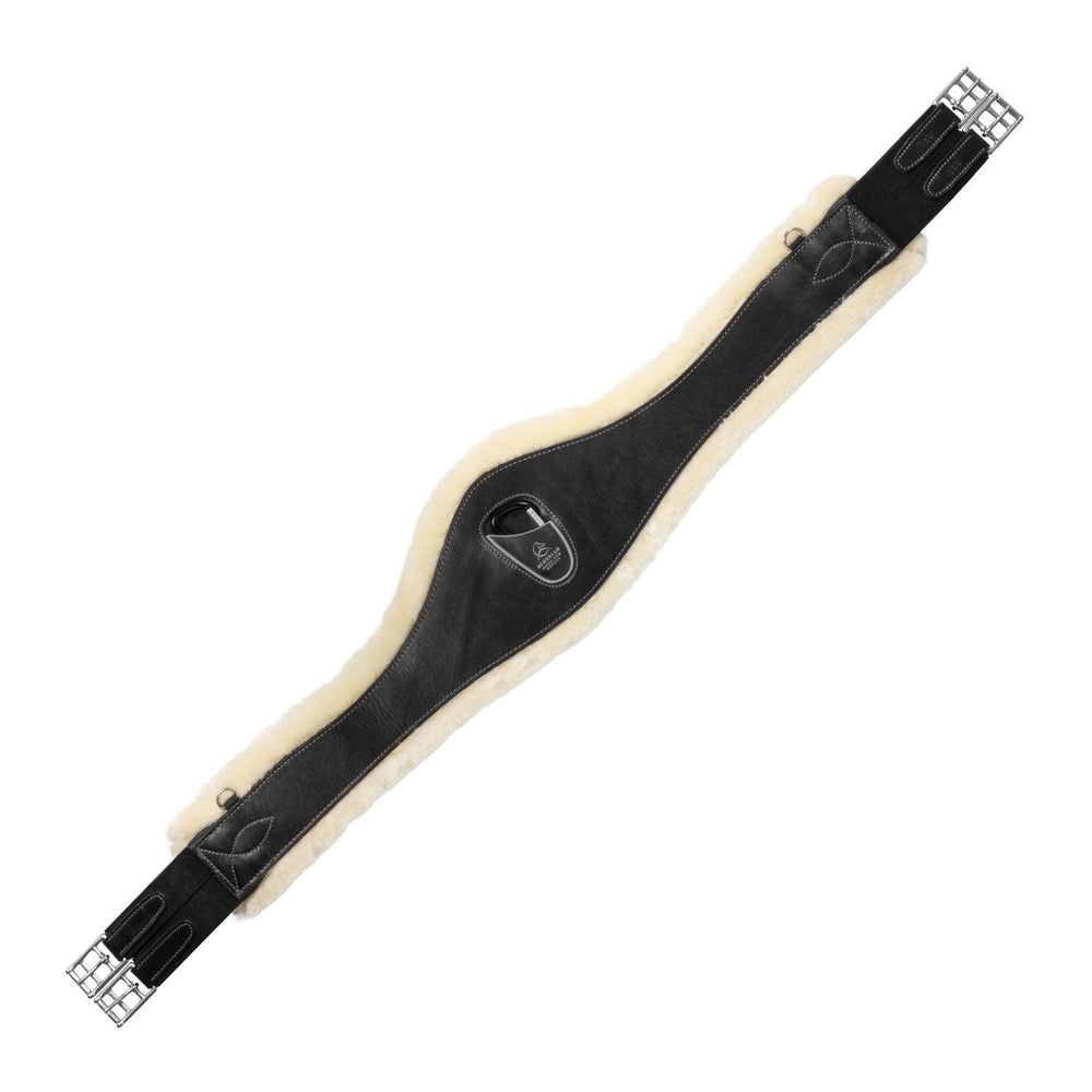Acavallo jumping girth leather & removable faux sheepskin AC 9425