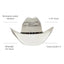 American hat makers Montana | Damen-Cowgirlhut aus Stroh mit Westernhutband