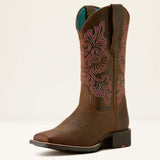 Ariat Round up wide square toe stretchfit Westernlaars voor dames