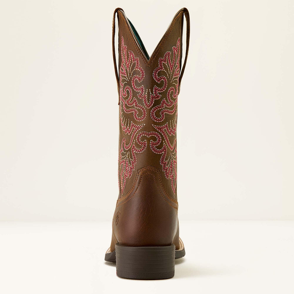 Ariat Round up wide square toe stretchfit Westernlaars voor dames