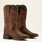 Ariat Round up wide square toe stretchfit Westernlaars voor dames
