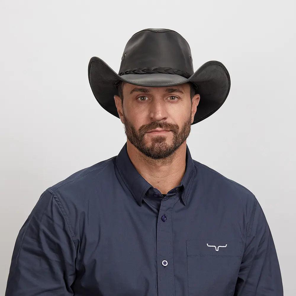 American hat makers Hollywood |  Leather Cowboy Hat