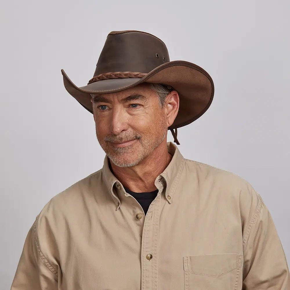 American hat makers Hollywood |  Leather Cowboy Hat