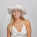 American hat makers Juliet | Womens Felt Cowgirl Hat with Veil