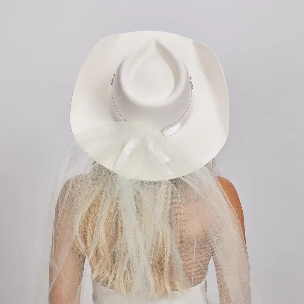 American hat makers Juliet | Womens Felt Cowgirl Hat with Veil