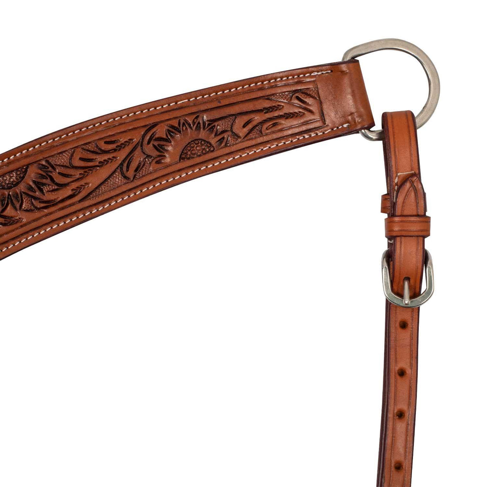 McBryan western breastplate flower tooling MBH02001