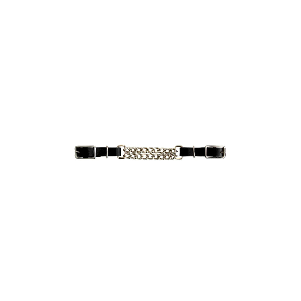 Lakota leather curb double chain MO00198