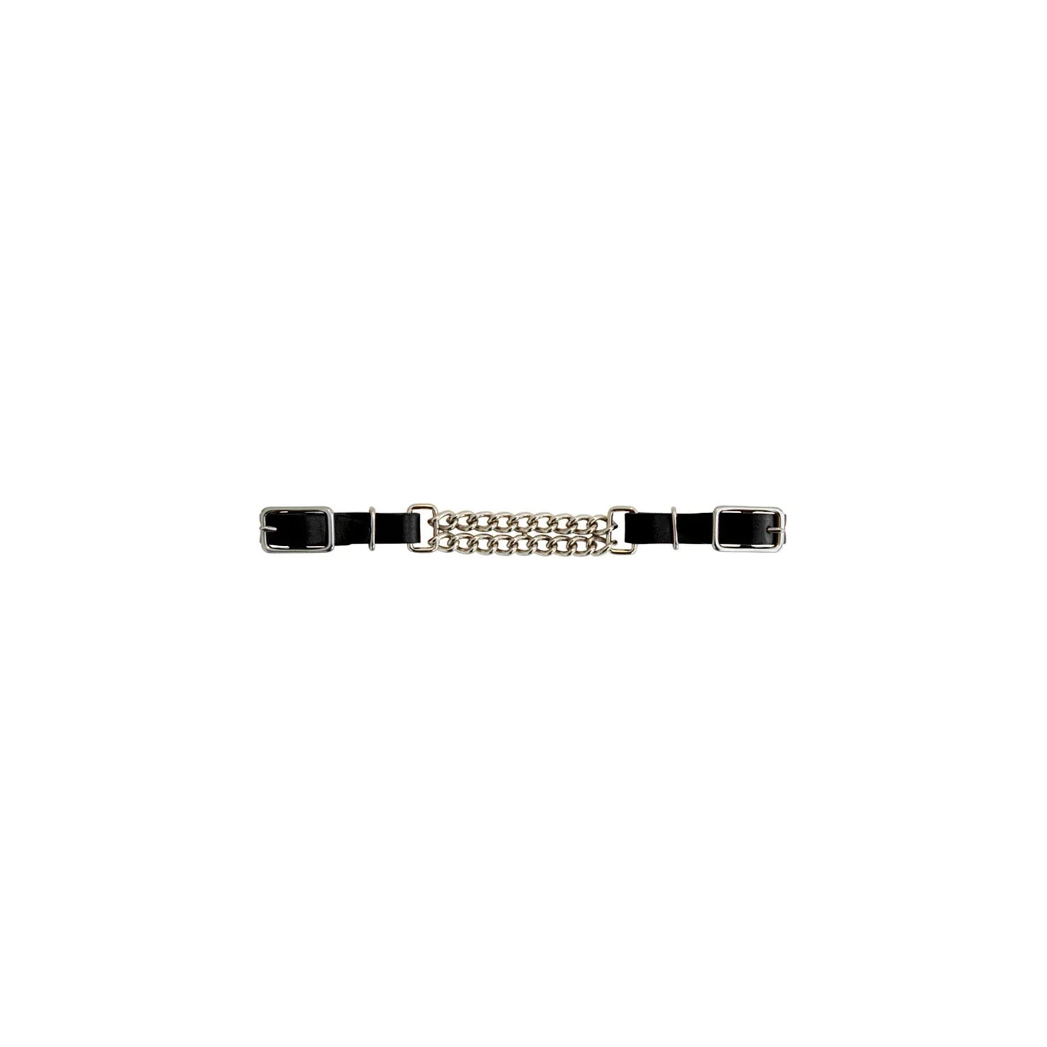 Lakota leather curb double chain MO00198