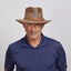 American hat makers Sirocco | Sonnenhut mit breiter Krempe für Herren