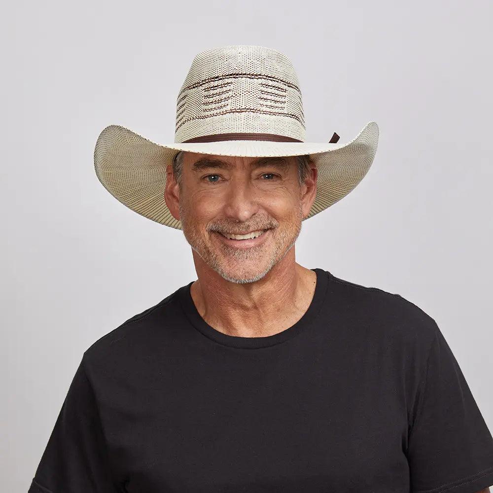 American hat makers Trail Boss |  Open Crown Bangora Straw Cowboy Hat