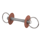 Beris loose ring snaffle bit with comfort bar, ring 6 cm, hard Beris