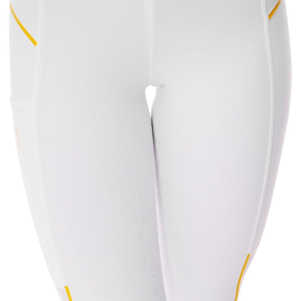 Equestro women's slim fit leggings micro mesh inserts - HorseworldEU