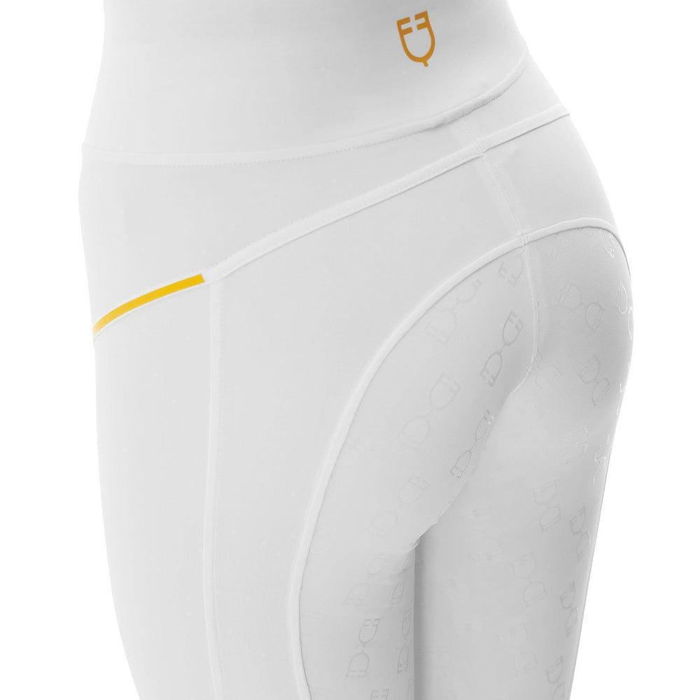 Equestro women's slim fit leggings micro mesh inserts - HorseworldEU