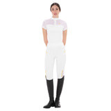 Equestro women's training polo shirt with mesh inserts - HorseworldEU