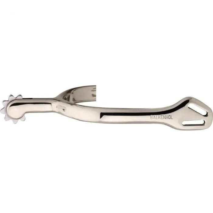 Herm. Sprenger Balkenhol spurs for ladies with Balkenhol fastening - German Silver highly polished, 40 mm rounded Herm. Sprenger