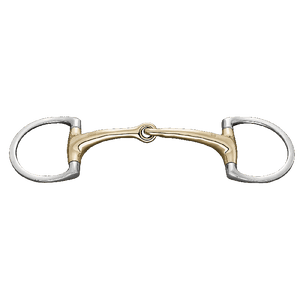 Herm. Sprenger dynamic RS Eggbutt bit with D-shaped rings 16 mm single jointed 40408 - HorseworldEU